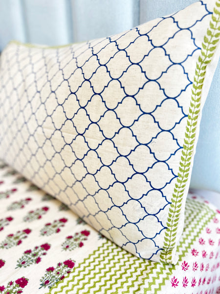 Floral Cotton Linen Bedcover