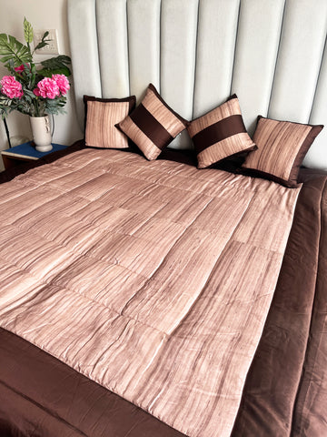 Dune Brown Quilted Bedspread