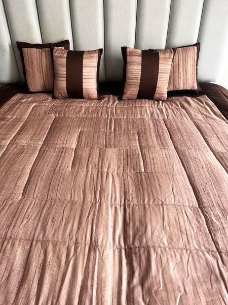 Dune Brown Quilted Bedspread