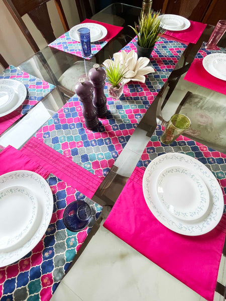 Pink Printed Table Mats