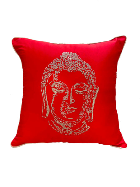 Red Buddha Cushion Cover
